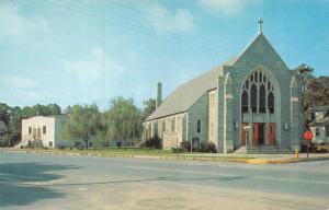 REHOBOTH BEACH, DE Delaware ST EDMONDS CATHOLIC CHURCH & SCHOOL  Chrome Postcard