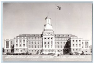 Lincoln Nebraska Postcard RPPC Photo Administration Building Veterans Hospital