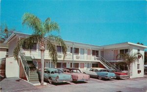 Hotel Sevilla Motor Court Addition Postcard St Petersburg FLorida Schatzman 3573