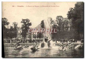 Old Postcard Versailles basin Dragon Sunday of Great Waters