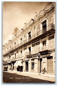 c1940's Casa De Las Munecas Puebla Mexico Novelty Stores Car RPPC Photo Postcard 