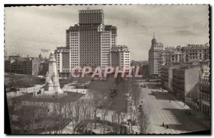 Postcard Modern Madrid Plaza De Espana Spain Square Place D & # 39Espagne