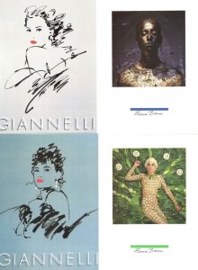 Hanna Browne Giannelli Florence Italy Fashion 4x Postcard s