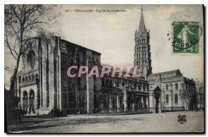 Postcard Old Toulouse Church of Saint Sernin