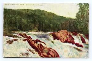 Kootenay River Falls Nelson British Columbia BC Canada 1907 DB Postcard M8