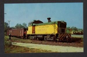 OK SAND SPRINGS Railroad Train OKLAHOMA Postcard RR PC