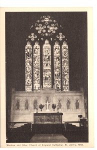 Window and Altar, Interior Church of England, St. John's Newfoundland