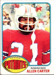 1976 Topps Football Card Allen Carter New England Patriots sk4412