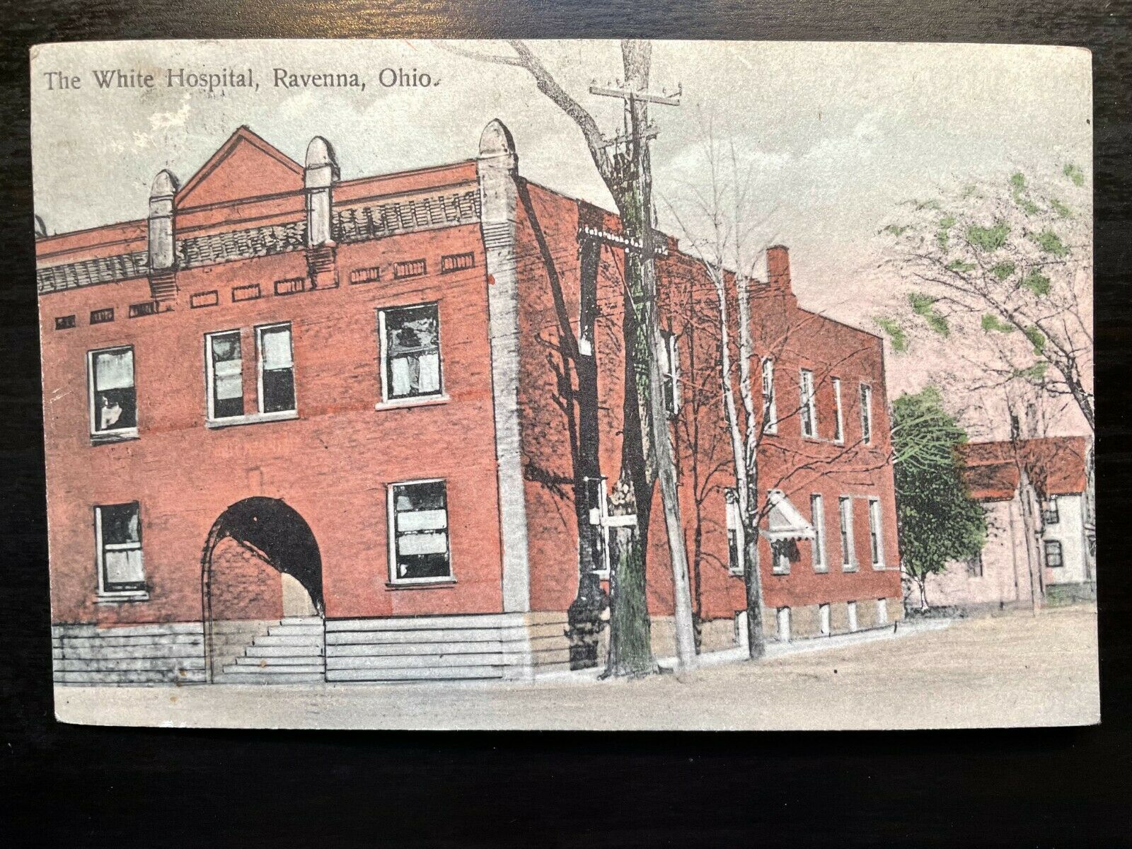 Vintage Postcard 1911 The (Wilford W.) White Hospital Ravenna Ohio