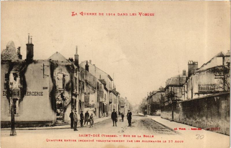 CPA La Guerre de 1914 Dans les Vosges - St-DIÉ - Rue de.. (657878)