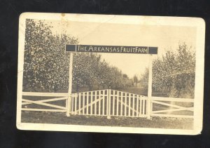 RPPC SPRINGDALE ARKANSAS THE ARKANSAS FRUIT FARM REAL PHOTO POSTCARD ARK.