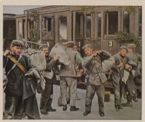 WW1 Prisoners Of War Homecoming German Military Cigarette Card