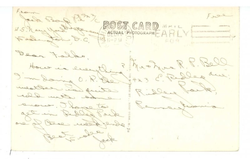 DC - Washington. US Capitol ca 1930's RPPC