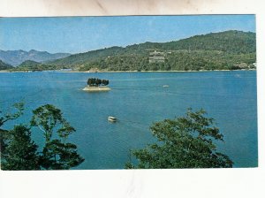 P1952 1970 postcard the sight view kuang hua harbor etc islands taiwan stamps