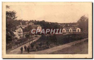 Capvern les Bains Old Postcard the park and casino