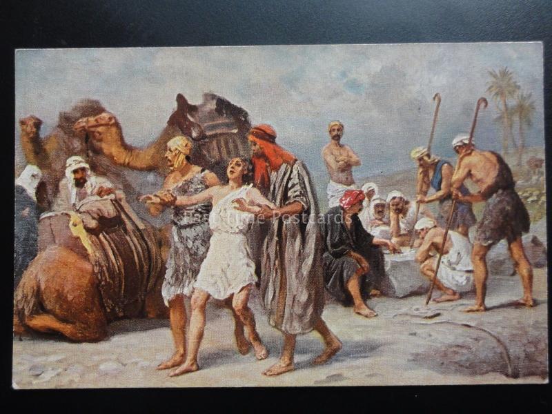 Religious: JOSEPH SOLD TO THE ISHMEELITES Holy Scripture, Old PC by Misch & Co