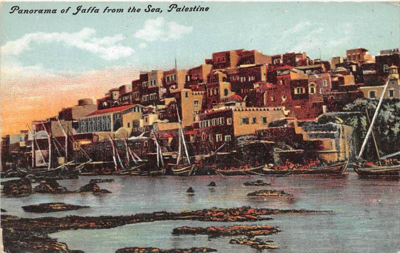 Palestine  Panorama View of Jaffa from the Sea