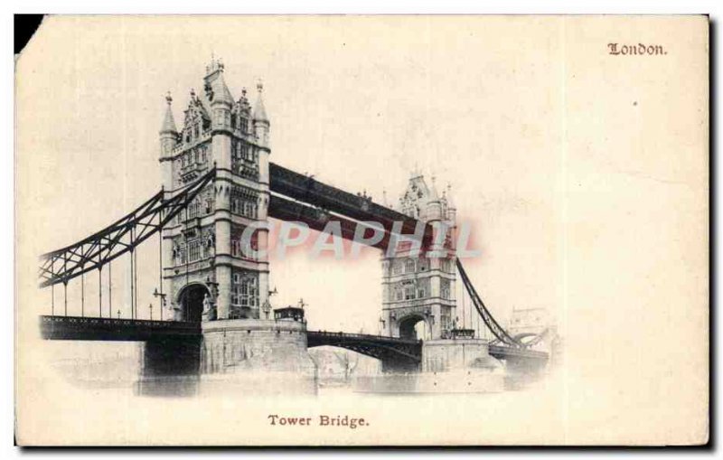 Old Postcard London Tower Bridge