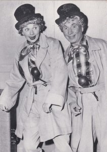 Lucille Ball and Harpo Marx