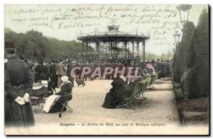 Angers - Le Jardin du Mail - A Military Music Day Old Postcard