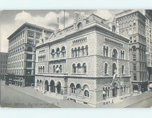 Unused Divided Back POST OFFICE SCENE Syracuse New York NY hs1386