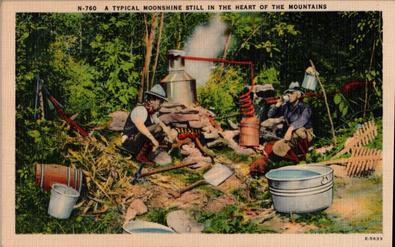 A Typical Moonshine Still in the Heart of the Mountains  PC