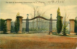 Canandaigua New York Gate Sonoburg Lemma 1910 Postcard 20-10619