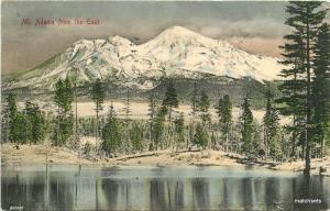 1907 Mount Adams Oregon snow capped Hand Colored Rieder postcard 5741