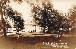 LPM35 Olivet Pine Lake   Michigan RPPC Postcard