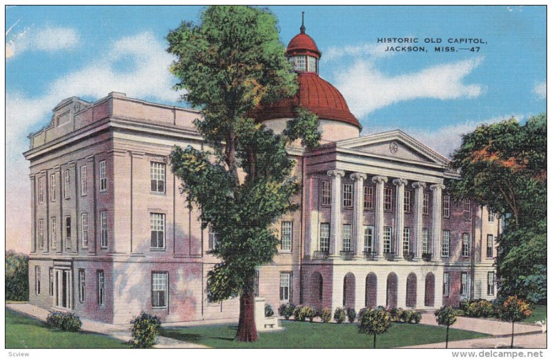 Historic Old Capitol, JACKSON, Mississippi, 20-30's
