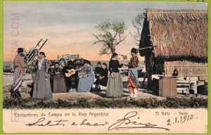 af1187 - ARGENTINA - Vintage Postcard - Costumbres de Campo - 1910