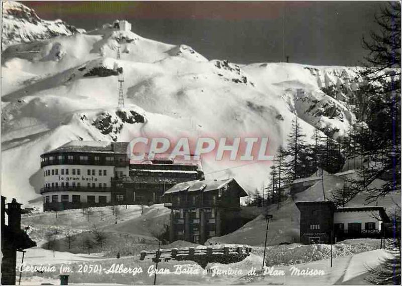 CPM Cervinia Aoste Albergo Gran Balla e Funivia di Plan Maison