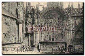 Old Postcard Rouen Chapelle St Etienne