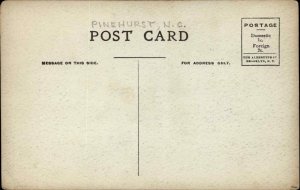 Pinehurst NC The Berkshire c1910 Hand Colored Postcard