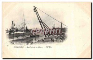 Bordeaux - Le Quai de la Mature - Old Postcard