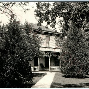 1908 Omaha & Denver RPO House RPPC Real Photo Residence Postcard RMS Cancel A50