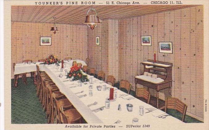 Illinois Chicago Yonker's Pine Room Chicken In The Rough Restaurant Curteich