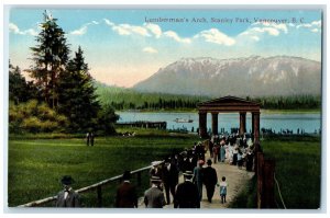 c1910 Lumberman's Arch Stanley Park Vancouver British Columbia Canada Postcard