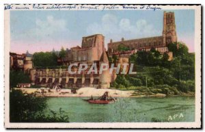 Old Postcard Albi (Tarn) Former Palace Archiepiscopal Remparts Terrace and Du...