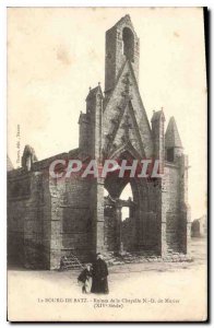 Old Postcard Bourg de Batz Ruins of the Chapel of Our Lady of Mulberry