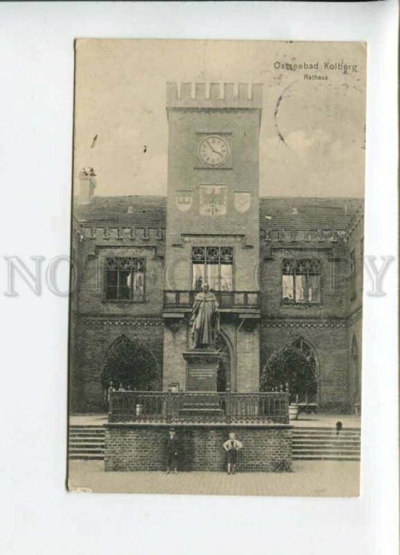 3155743 Poland Kolobrzeg KOLBERG Rathaus Vintage RPPC