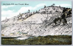 K45/ Forsyth Montana Postcard c1910 Old Baldy Hill Geology 376