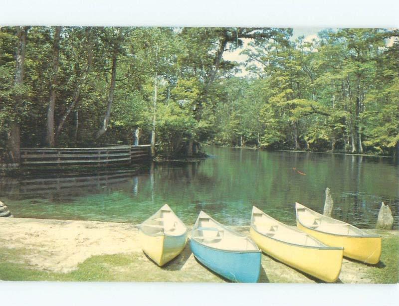 Damaged-Back Pre-1980 BOATS Manatee Springs In Chiefland By Gainesville FL c8563