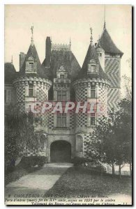 Old Postcard Chouze sur Loire I and L Chateau des Reaux door entrance west