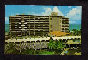 PR La Concha Hotel Club Beach SAN JUAN PUERTO RICO Postcard Carte Postale