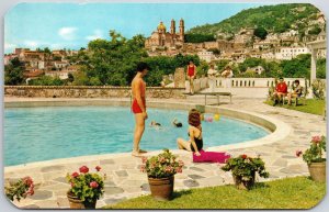 Posada De La Mision Taxco Gro Mexico Swimming Pool Scenic Setting Postcard