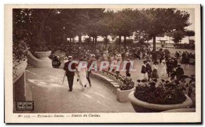 Evian les Bains - Entree du Casino - Old Postcard