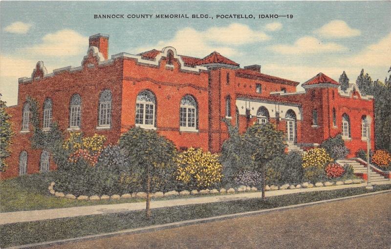 Pocatello Idaho~Bannock County Memorial Building~Memorial to War Veterans~1940s