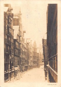 A151 Germany Hamburg Street covered in Snow vintage postcard