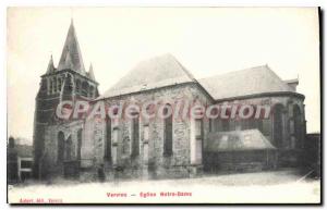 Postcard Old Vervins Notre Dame Church